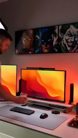 Incredible Dark Home Office Desk Setup Inspiration