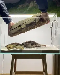 Making off hardscape inside aquarium 60x30x36 cm