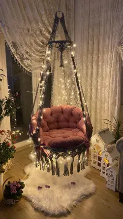 macrame swing,rocking chair,design swing,design rocking chair,macrame decoration,handmade swing,baby room decoration,home decoration