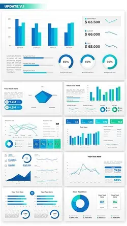 Sales Dashboard PowerPoint Template, Presentation Templates | GraphicRiver