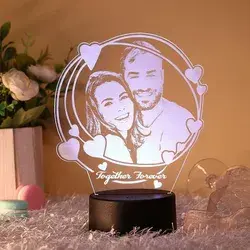 Personalized couple LED night light