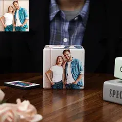 Custom Photo LED luminous lighting box, Personalized Photo cube box light