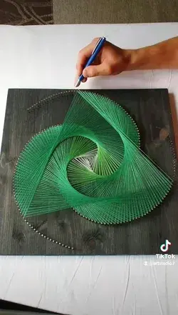 3D String Art 🌀Spiral, Mandala Wall Hanging, Feng Shui Room 💖Decoration, Creative Gift, Geometry ✨