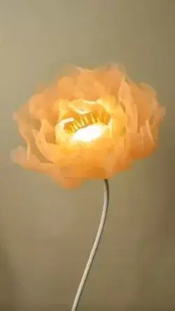 Flower lamp #craft #DIY #handmade