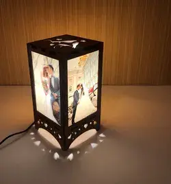 Wedding lantern / engagement gift box /Photo lantern for couples / memory lantern /  light box with pictures / Personalized Gift