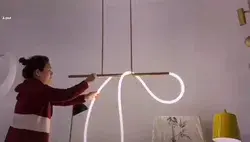 24v DIY safe flexible linear pendant neon lights