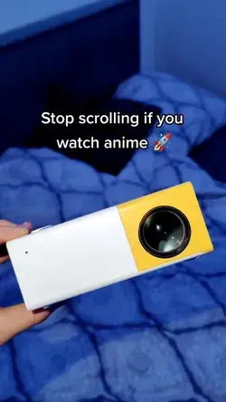 Make Movie Nights Magical ✨ #hometheater #miniprojector #anime #animetiktok #animes