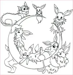 10 Precious Coloriage Pokemon Evoli Et Ses Évolutions Collection