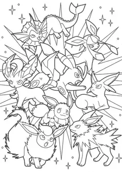 Free & Easy To Print Eevee Coloring Pages