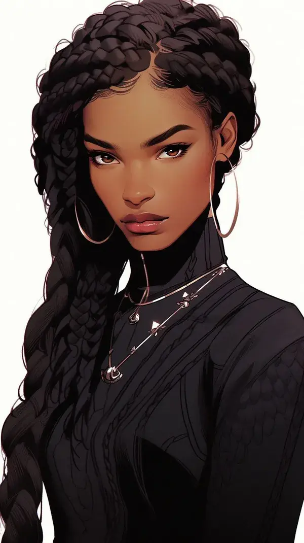 Braided Hair Sophisticated Women pfp