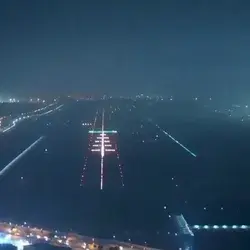 Landing at night 