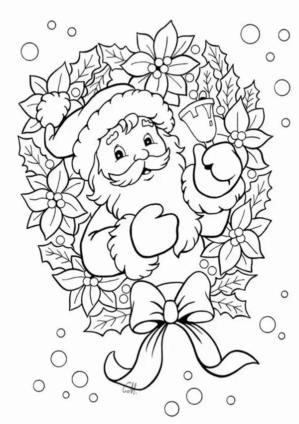 Free Printable Santa Coloring Pages For Kids