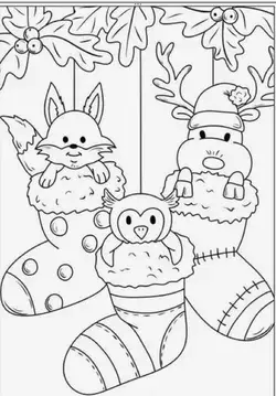 Christmas coloring page