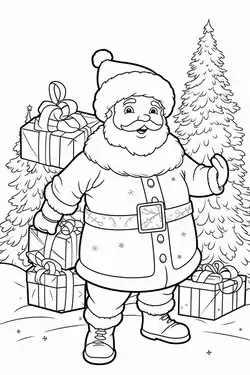 Christmas | Free Coloring Pages Kids & Adults