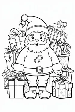 Christmas | Free Coloring Pages Kids & Adults