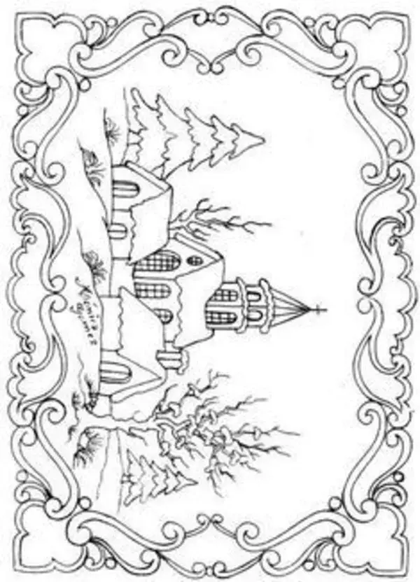 Colouring book page