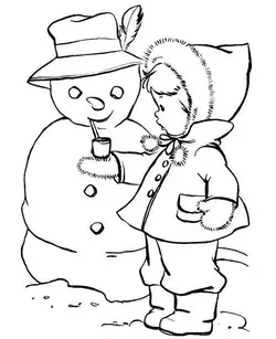 Free & Easy To Print Winter Coloring Pages
