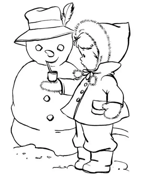 Free & Easy To Print Winter Coloring Pages