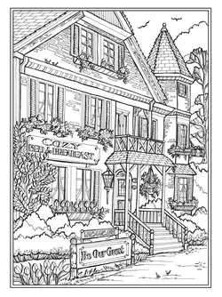 Amazon.com: Creative Haven Main Street Coloring Book (Adult Coloring Books: USA): 9780486842448: Goodridge, Teresa: Books