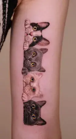 These Awesome Cat Tattoos Will Take Your Cat Obsession to The Next Level