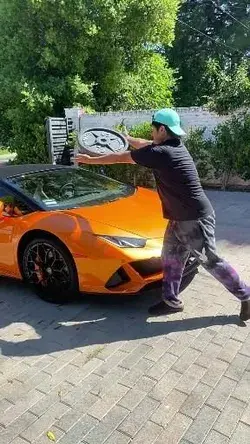 Smashing a Lamborghini on the streets! -  #trending #cars #Lamborghini #2021 sports cars