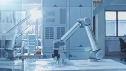 In the Bright Robotic Industry Stock Footage Video