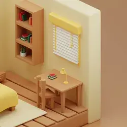 Smooth 3D Bedroom