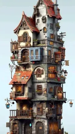 medieval house concept art