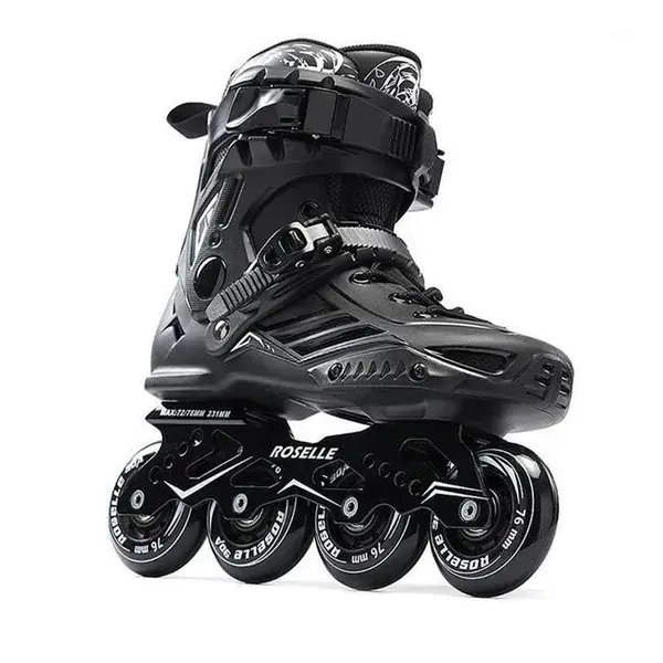 Inline & Roller Skates Adults Professional style Skating Boots Outdoor Patins Patines White Black1258J