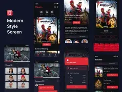 Movplus - Movie App UI Kit Streaming Watch Together App - UI Kit