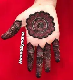 Beautiful bridal mandala goll tiki mehndi designs ideas