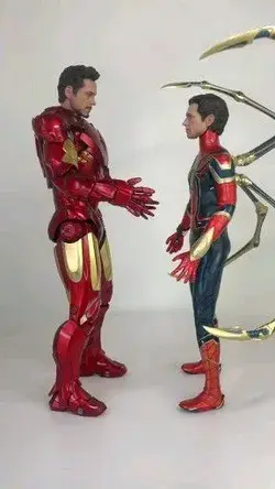 What might Spiderman say to Iron Man?