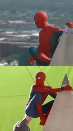 Spider Man behind the scenes