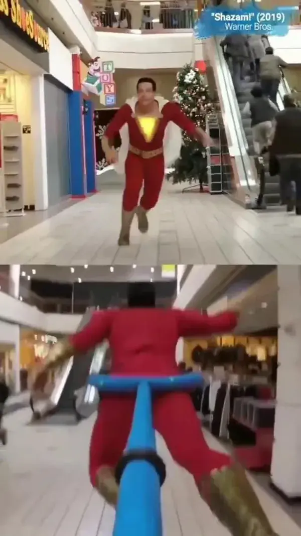 Reality of SHAZAM Flying scenes shooting