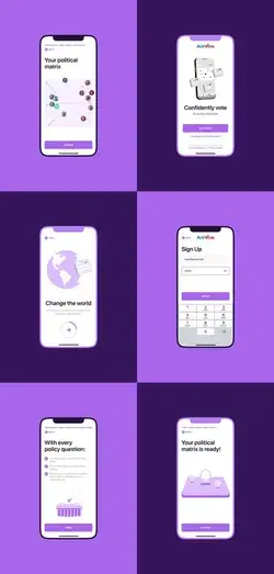 UI/UX design for a mobile application.