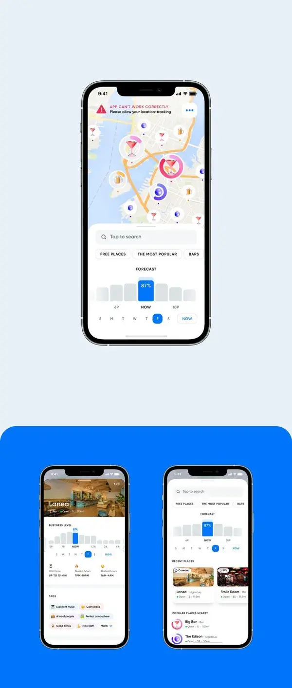 Fun and engaging UX/UI for a mobile app