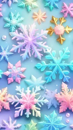 HD background wallpaper  - Snowflakes