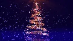 Magic Colored 3d Christmas Tree Stock Footage Video