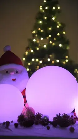 loftek led rgb glowing ball light for Christmas decorating