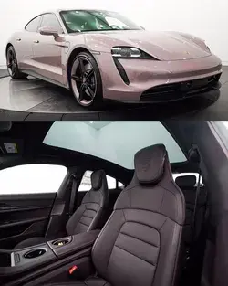 2021 Porsche Taycan 4S, shown in Frozen Berry Metallic over a Blackberry Interior!