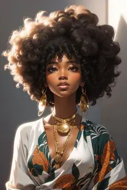 Beautiful Afro woman