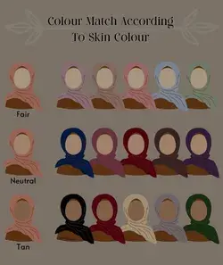 Colour hijab to skin celour