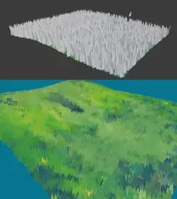 Ghibli grass tutorial