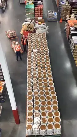 Pumpkin pies are being bought in a couple of hours