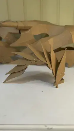 DIY Cardboard Dragon Spikes