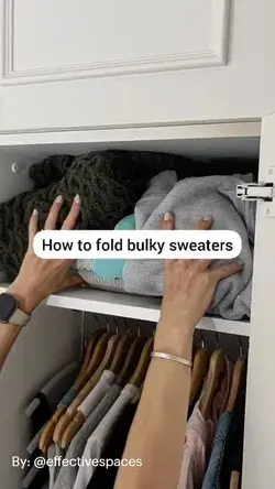 How To Fold Bulky Sweaters