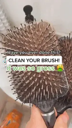 Hairbrush cleaning