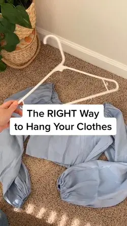 The RIGHT Way to Hang Your Clothes