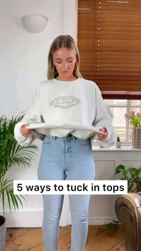 5 ways to tuck in tops tutorial 😍Which way is your fave?