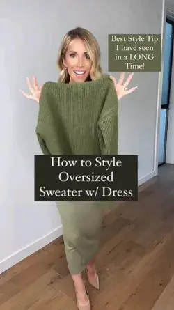 How to Style Oversized Sweater / Dress